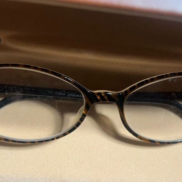 Safilo Elasta Made in Italy Tortoise Frame Glasses Longchamp Hard Case - Picture 3 of 8